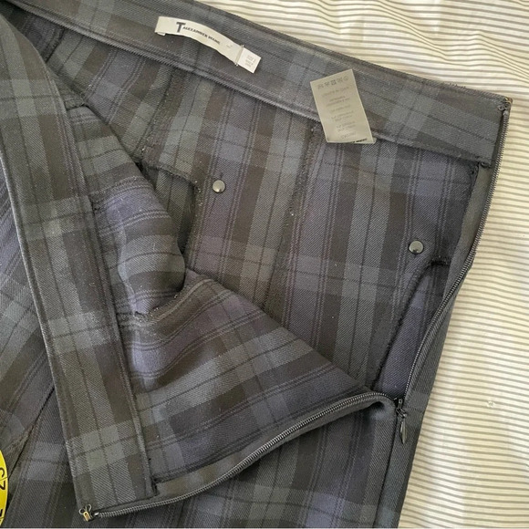 ALEXANDER WANG tartan plaid skinny fit pants with zipper detail size 2 - Picture 7 of 10